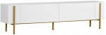 TV-kapp Nordure Nexus, kuld v./valge v., 29.5 cm x 180 cm x 45.5 cm