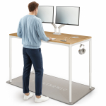 Arvutilaud reguleeritava k&otilde;rgusega Desktronic HomeMax, 160 cm x 80 cm, 74 - 119 cm, tamm v./valge v.