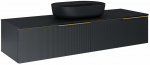 Valamualune vannitoa kapp Elita Soho 169481, must v., 45.3 cm x 160 cm x 31.8 cm