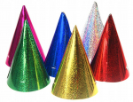 M&uuml;ts, komplekt Party Deco Holographic, mitmev&auml;rviline, 17.5 cm, 6 tk