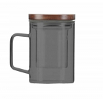Kruus s&otilde;ela ja kaanega Vialli Design Soho 29361, grafiit v., 0.35 l