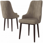 Toolide komplekt Kalune Design Trex 240CHR1658, matt, pruun v./cappuccino v., 42 cm x 46 cm x 95 cm, 2 tk