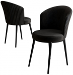 Toolide komplekt Kalune Design Risa 240CHR4144, matt, must v., 41 cm x 45 cm x 87 cm, 2 tk