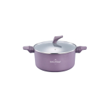 Kastrul Swiss Haus Lake Geneva SH-LC24T, &Oslash;24 cm, 4.97 l, violetne v.