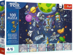 Pusle Trefl The Treflik Family Robobot In Space 16544, 27 cm x 41 cm, 100 tk, mitmev&auml;rviline