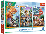 Pusle 3in1 Trefl Dinosaur Heroes PAW Patrol, 27 cm x 18 cm, 240 tk
