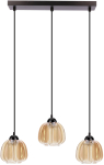 Valgusti lagi Candellux Lighting Valeria 33-58164, E27, 3 x 40 W, merevaigu-kollane v. / must v.