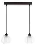 Valgusti lagi Candellux Lighting Valeria 32-58218, E27, 2 x 40 W, l&auml;bipaistev v. / must v.