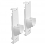 Ristlati hoidja 222310, 11.6 cm x 3.9 cm, plastik, valge, 2 tk