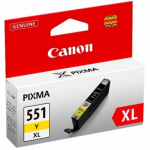 Tindiprinteri kassett Canon CLI-551XL, kollane v., 11 ml