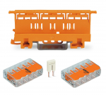 Klemm Wago 221-415/2VNT+LAIKIKL+TRUMP, 0,5-4 mm&sup2;, 8 koht., 32 A, oranž