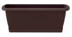 Lillekast Prosperplast Respana ISE400P, plastik, 40 cm x 18.4 cm, &Oslash; 40 cm, tumepruun v.