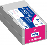 Printerikassett Epson SJIC22P, fuksia (magenta) v., 32.5 ml