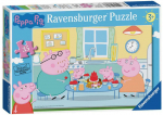 Pusle Ravensburger Peppa Pig Family Time 08628, 18 cm x 26 cm, 35 tk, mitmev&auml;rviline