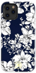 Telefoni &uuml;mbris Kingxbar Blossom, Apple iPhone 12 mini, valge v./tumesinine v.