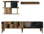 Elutoa m&ouml;&ouml;blikomplekt Kalune Design Madrid, sise, must v./p&auml;hklipuu v.