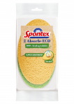 Puhastusk&auml;sn Spontex Absorb+, roheline v./oranž v., 2 tk