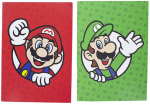 M&auml;rkmik Pyramid International Super Mario Set of 2 Notebooks, punane/roheline, 2 tk