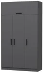 Riidekapp Kalune Design Minar 3 255, antratsiit v., 135 cm x 52 cm x 255 cm