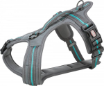Koerte traksid Trixie Fusion Touring, sinine/hall, 450 - 540 mm x 20 mm, S/M