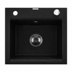 K&ouml;&ouml;givalamu Invena Tesalia, graniit, 48 cm x 44 cm x 16 cm, must