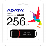 USB m&auml;lupulk Adata UV150 852337, must v., 256 GB