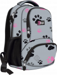 Kooli seljakott St. Right BP-71 Paws, must v./roosa v./hall v., 26 cm x 16 cm x 38 cm