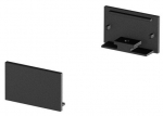 Otsakork LED-profiili jaoks SLV Grazia 20 Flat Version 1000561, must, IP20