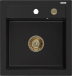 K&ouml;&ouml;givalamu Mexen Vito, graniit, 52 cm x 49 cm x 21 cm, kuldne/must