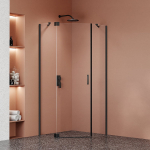 Du&scaron;ikabiin Magnifity Versa Pentagonal, 3-seinaline, viisnurkne, aluseta, 80 cm x 100 cm x 200 cm