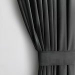 &Ouml;&ouml;kardin Restilo Velvet, grafiit, 140 cm x 245 cm