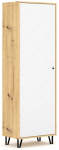 Esiku kapp Bilbao BL17, tamm v./valge v., 40 cm x 63.4 cm x 194.6 cm
