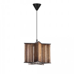 Valgusti rippuv Opviq Chandelier Star Cage, E27, pruun v.