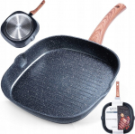 Praepann Vilde Black&Wood Grill, 28 cm, alumiinium