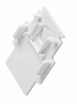 Otsakork LED-profiili jaoks SLV 1006598, valge v., IP20