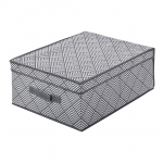 Kaanega hoiukarp, esemete hoidmiseks Kuchinox Jamajka, valge v./grafiit v., 48 x 36 x 19 cm