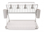 N&otilde;udekuivatusrest Brabantia SinkSide Foldable, 42 cm x 51 cm x 33 cm, alumiinium/plastik, helehall v.