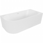 Vann seinaga, teisaldatav Mexen Gia Right, 170 cm x 80 cm x 58 cm, ovaalne, valge/valge matt