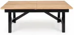 Laud pikendatav Fiesta, tamm v./must v., 200 - 280 cm x 100 cm x 77 cm