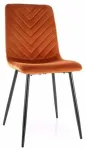 S&ouml;&ouml;gitoa tool Daren Velvet, matt, oranž v., 39 cm x 45 cm x 91 cm
