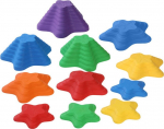 Tasakaalurada, tasakaalustavad arvud Lean Toys Stones, mitmev&auml;rviline, 6 tk