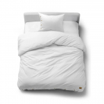 Voodipesukomplekt Eco Line SJL-01, valge v., 70 x 80 cm, 140 x 200 cm, 2 os.
