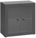 Vitriinkapp System 64 S707-SFK2W-GF, grafiit v., 35 cm x 64 cm x 64 cm