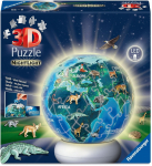 3D-pusle Ravensburger The Earth By Night Night Light, 13 cm x 13 cm, 75 tk, sinine v.