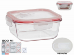 Toidukarp Kitchen&GO Square, 0.8 l, 15.5 cm x 15.5 cm, l&auml;bipaistev v.