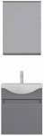 Vannitoa m&ouml;&ouml;bli komplekt Kalune Design Sole, matt hall v., 46 cm x 55 cm x 60 cm