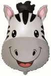 &Otilde;hupall erikujuga Flexmetal Zebra, valge v./must v./hall v.