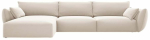 Nurgadiivan Cosmopolitan Design Matera Velvet Salvador 1, beige melange v., vasak, 171 x 308 cm x 85 cm