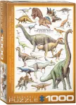 Pusle Eurographics Dinosaurs Of The Jurassic Period 6000-0099, 48.9 cm x 67.6 cm, 1000 tk, mitmev&auml;rviline