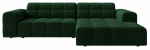 Nurgadiivan Cosmopolitan Design Chicago Bluvel 78, pudeli roheline v., parem, 167 x 234 cm x 78 cm